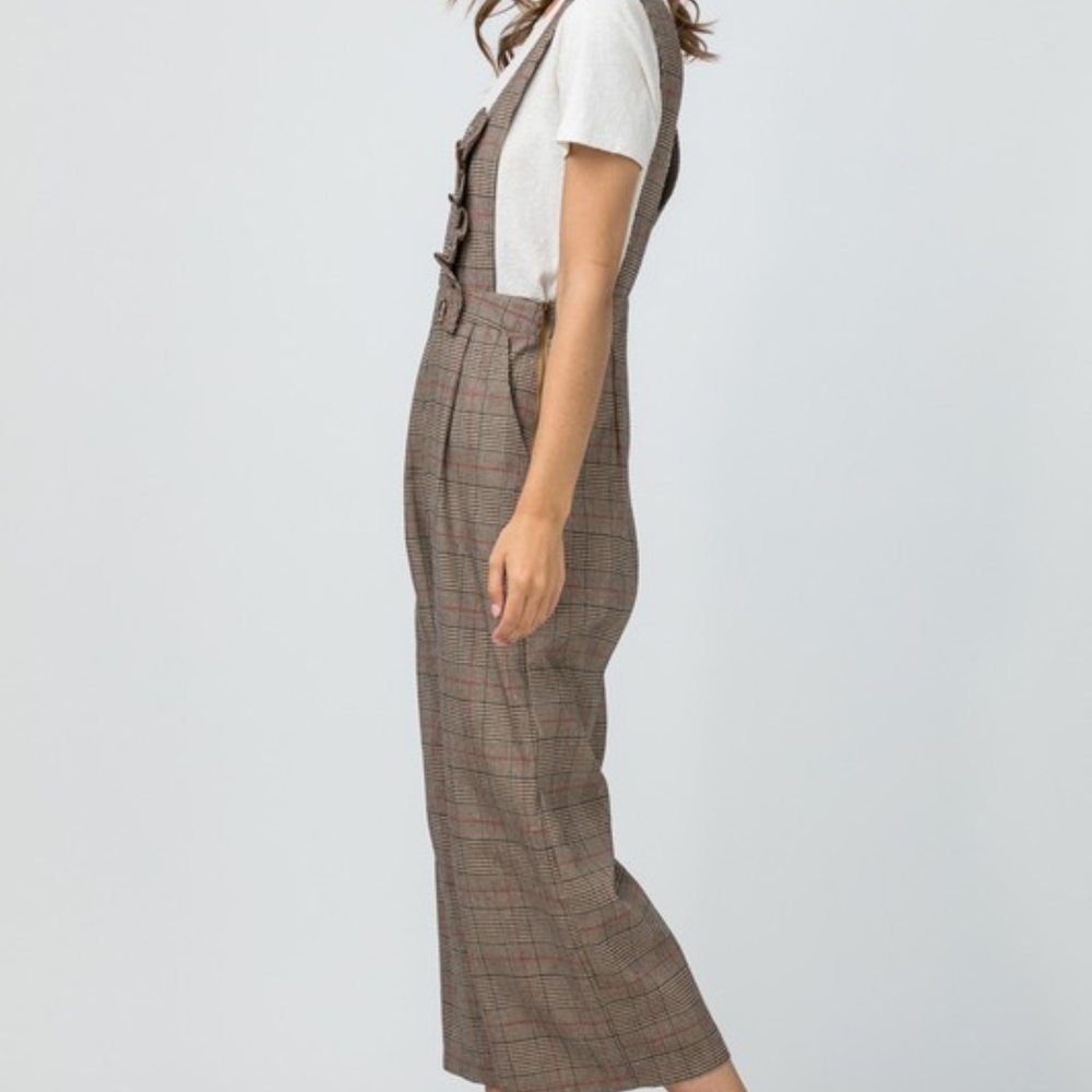 Plaid Jumpsuit/Overalls - Picture 3 of 6